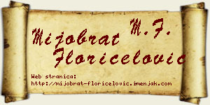 Mijobrat Floričelović vizit kartica